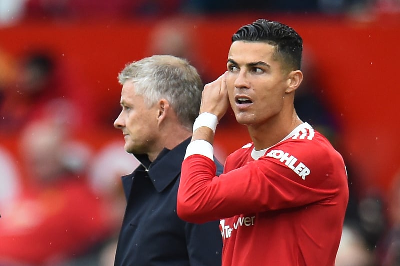 Ole Gunnar Solskjaer i Cristiano Ronaldo (Foto: EPA-EFE)