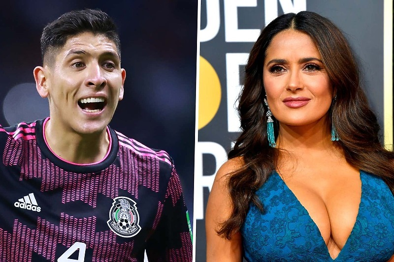 Edson Alvarez i Salma Hayek (Foto: Twitter)