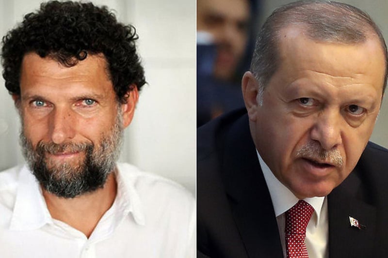 Osman Kavala i Recep Tayyip Erdogan