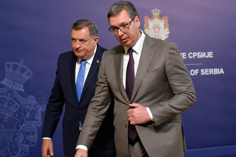 Dodik i Vučić (Foto:Sputnik/Lola Đorđević)