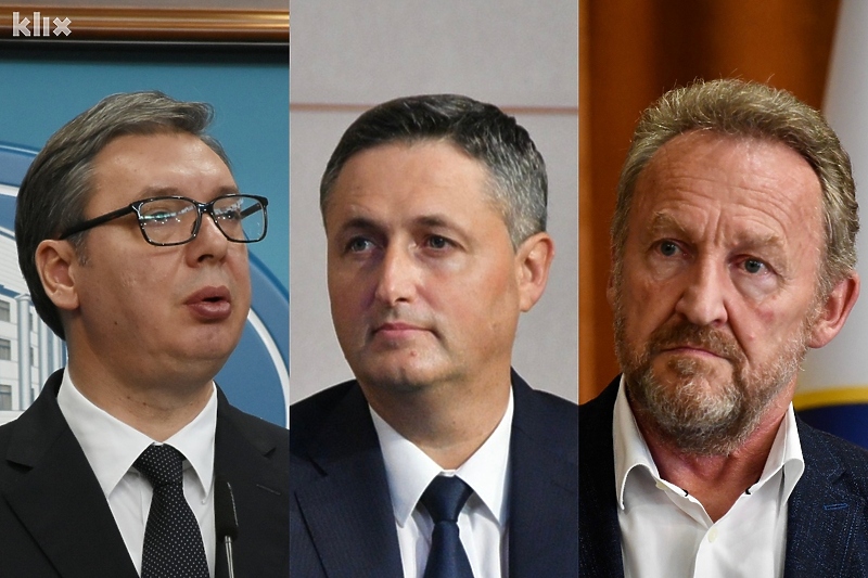 Aleksandar Vučić, Denis Bećirović i Bakir Izetbegović (Foto: Klix.ba)