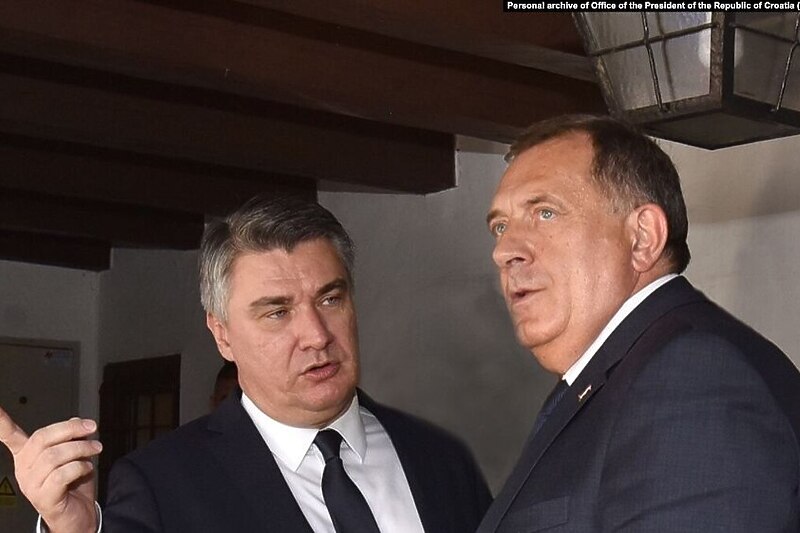 Fotografija jednog od ranijih susreta Dodika i Milanovića