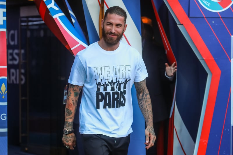 Sergio Ramos na predstavljanju u PSG-u (Foto: EPA-EFE)