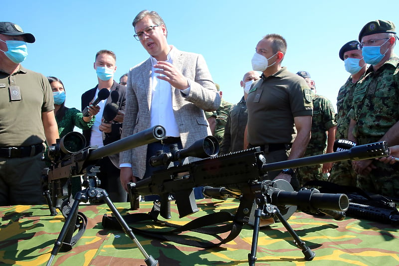 Aleksandar Vučić uvjerava da naoružavanje Srbije nije protiv susjednih država (Foto: EPA-EFE)