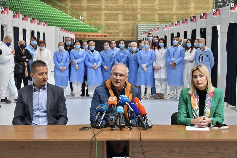 Ademir Spahić, Haris Vranić i Mirna Pecikoza (Foto: I. Š./Klix.ba)