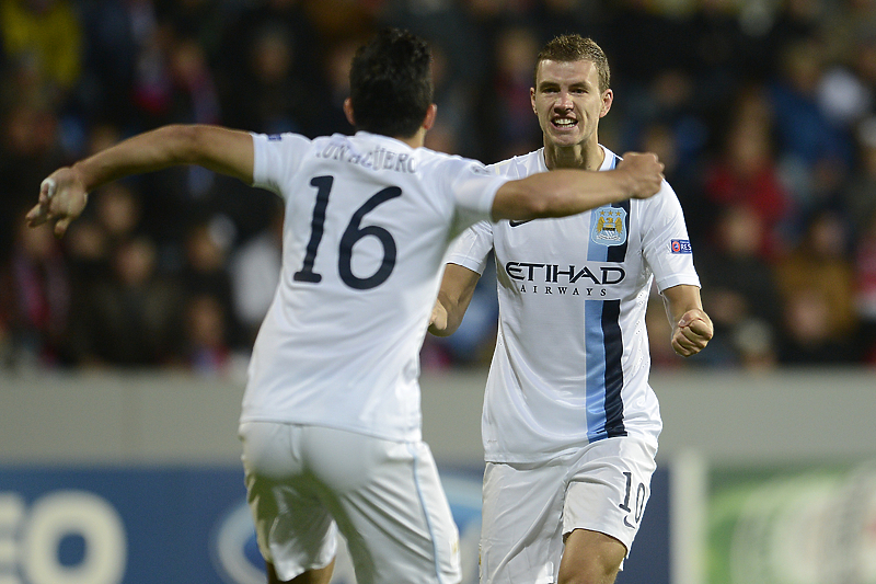 Džeko i Aguero su pet sezona zajedno igrali u Manchester Cityju (Foto: EPA-EFE)