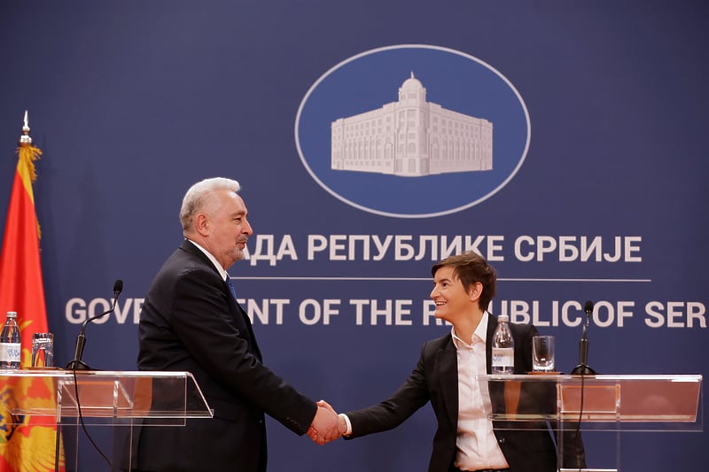 Zdravko Krivokapić i Ana Brnabić (Foto: EPA-EFE)