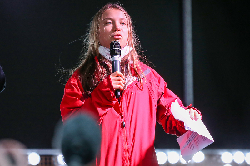 Thunberg na protestu u Škotskoj (Foto: EPA-EFE)