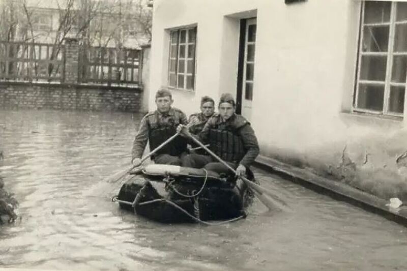 Doboj tokom poplava 1965. (Foto: Fond DD 1965)