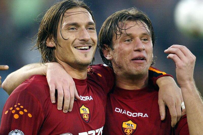Francesco Totti i Antonio Cassano u dresu Rome (Foto: Twitter)