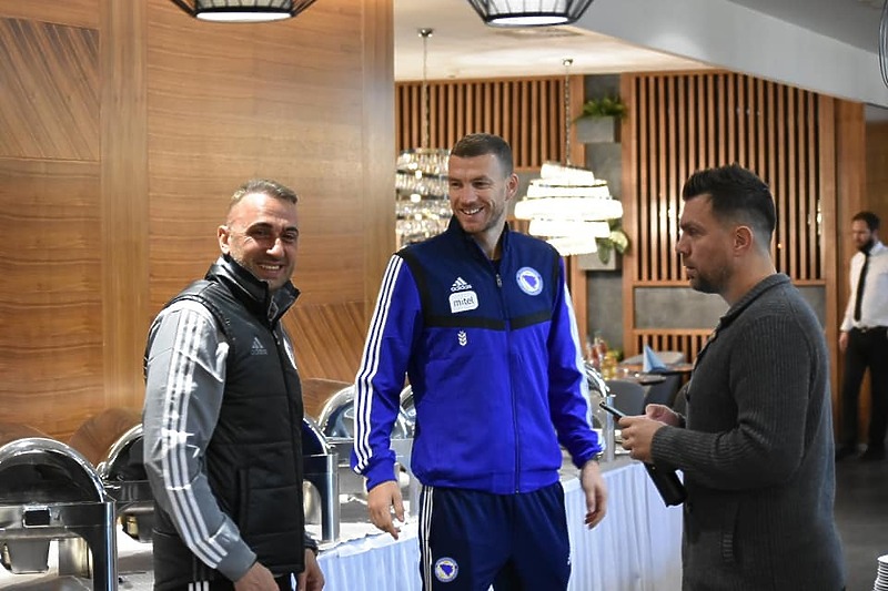 Edin Džeko na okupljanju naše reprezentacije (Foto: NS BiH)