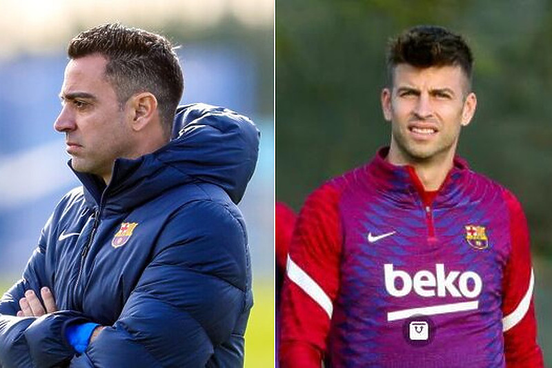 Xavi Hernandez i Gerard Pique