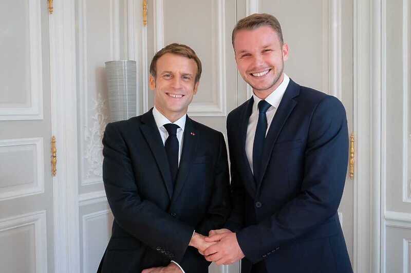 Emmanuel Macron i Draško Stanivuković (Foto: Grad Banja Luka)