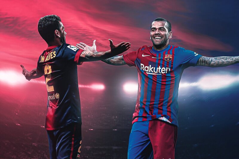 Dani Alves se vratio u Barcelonu