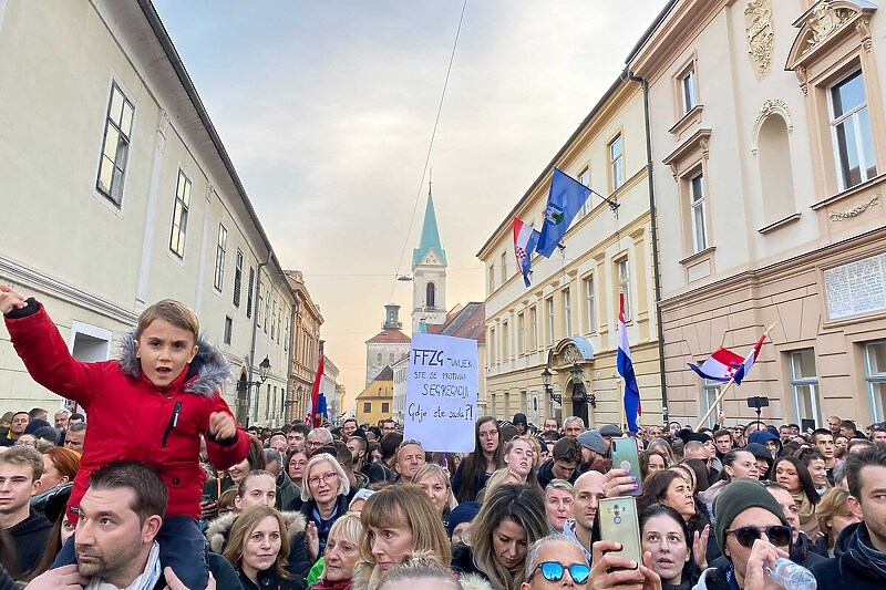 Protesti u Zagrebu (Foto: Index.hr)