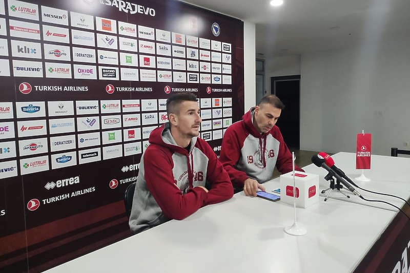 Dupovac i Sablić na konferenciji za medije (Foto: FK Sarajevo)