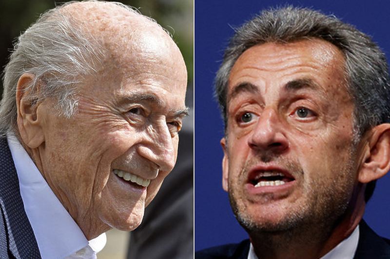 Sepp Blatter i Nicolas Sarkozy