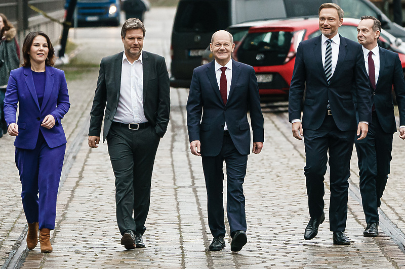 Lideri stranaka "semafor koalicije" (Foto: EPA-EFE)