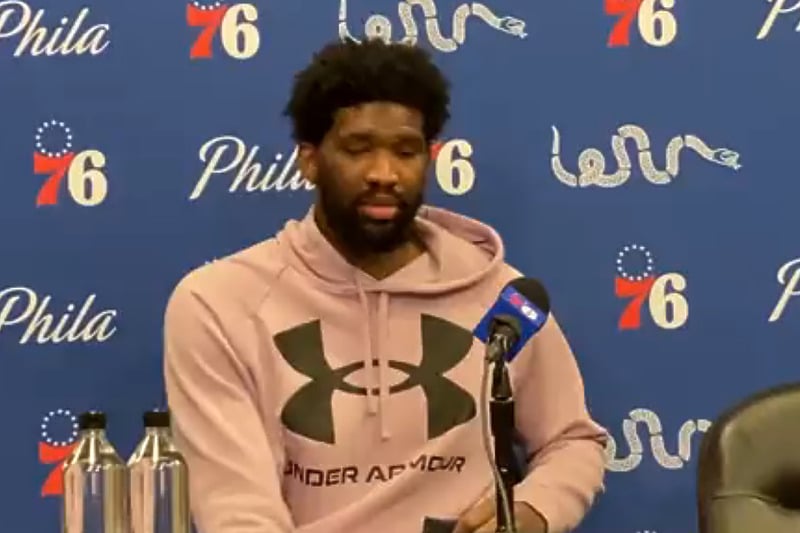 Embiid na pressici nakon meča (Foto: Screenshot)