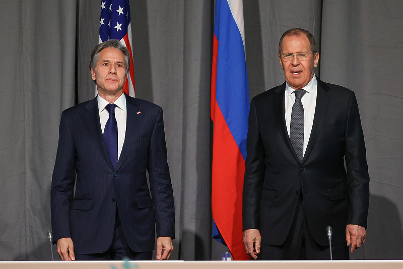 Antony Blinken i Sergej Lavrov (Foto: EPA-EFE)