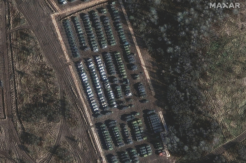 Satelitski snimci aktivnosti ruske vojske na granici s Ukrajinom (Foto: Maxar Technologies)