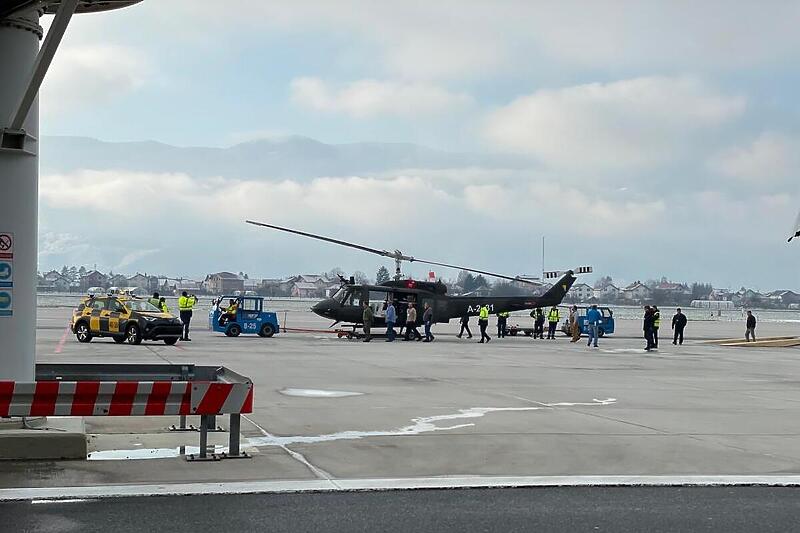 Helikopteri isporučeni na Međunarodni aerodrom Sarajevo (Foto: Ministarstvo odbrane BiH)