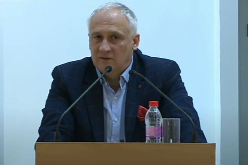 Haris Vranić, ministar zdravstva KS (Screenshot: TVSA)