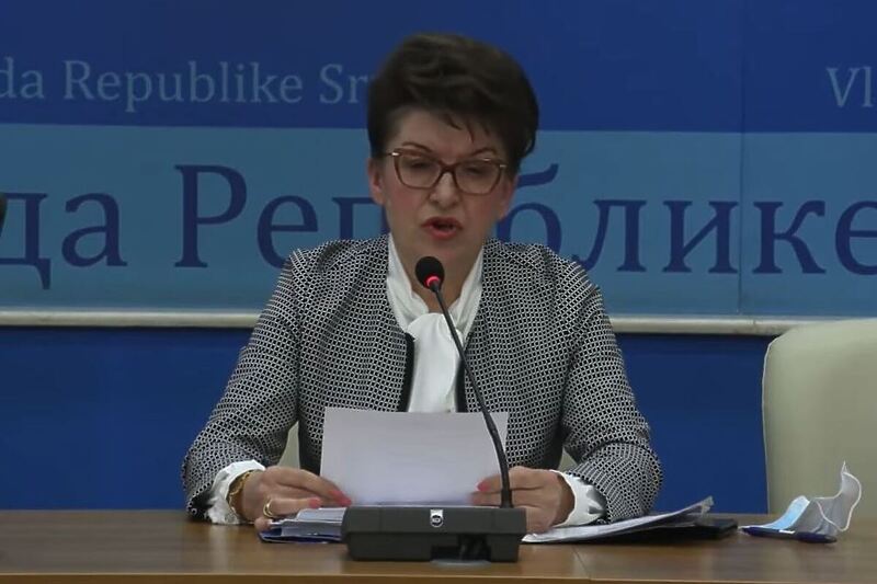 Ministrica finansija RS-a Zora Vidović