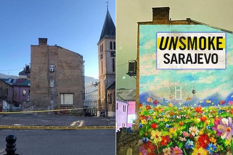 Lokacija gdje će biti naslikan mural