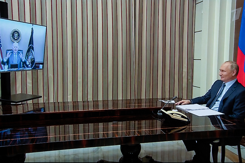 Sastanak Bidena i Putina organizovan putem videolinka (Foto: EPA-EFE)