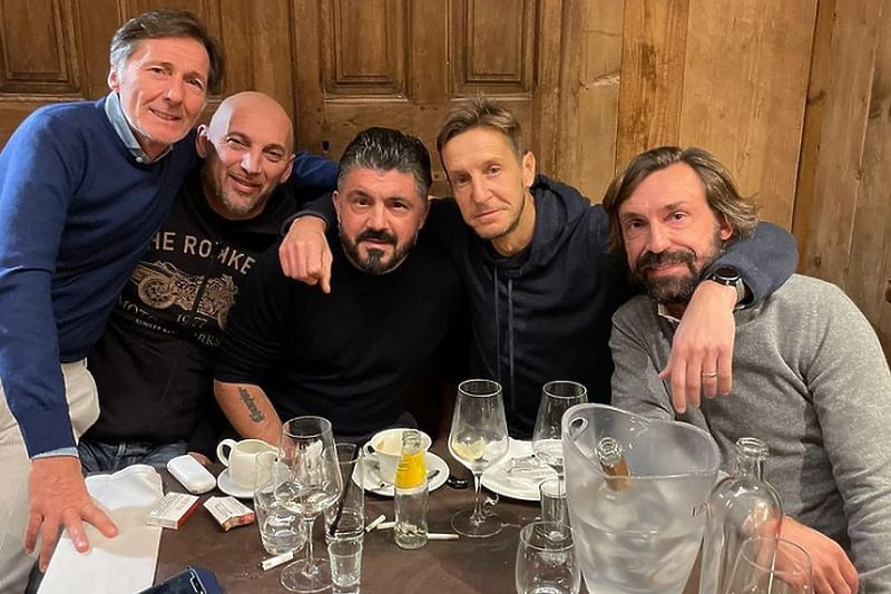 Del Signori, Abbiati, Gattuso, Ambrosini i Pirlo (Foto: Instagram)