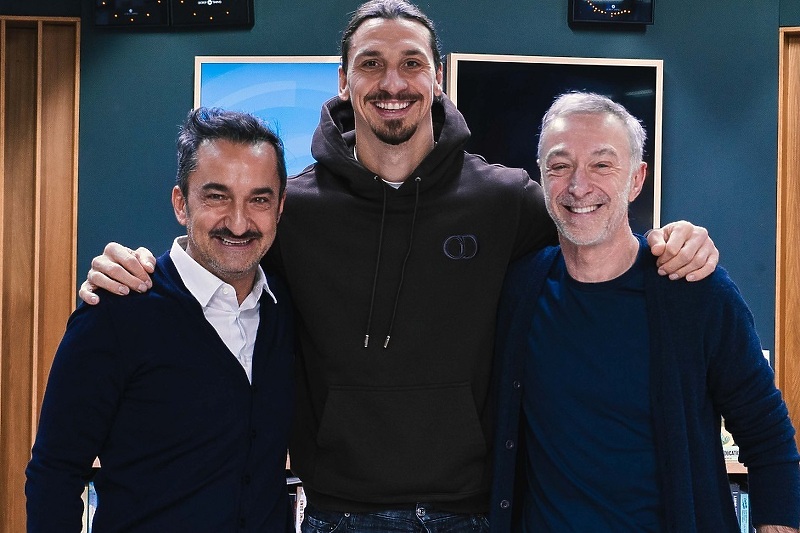 Ibrahimović tokom gostovanja u emisiji (Foto: Radio Deejay)