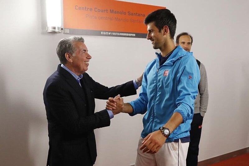 Manolo Santana i Novak Đoković (Foto: Twitter)