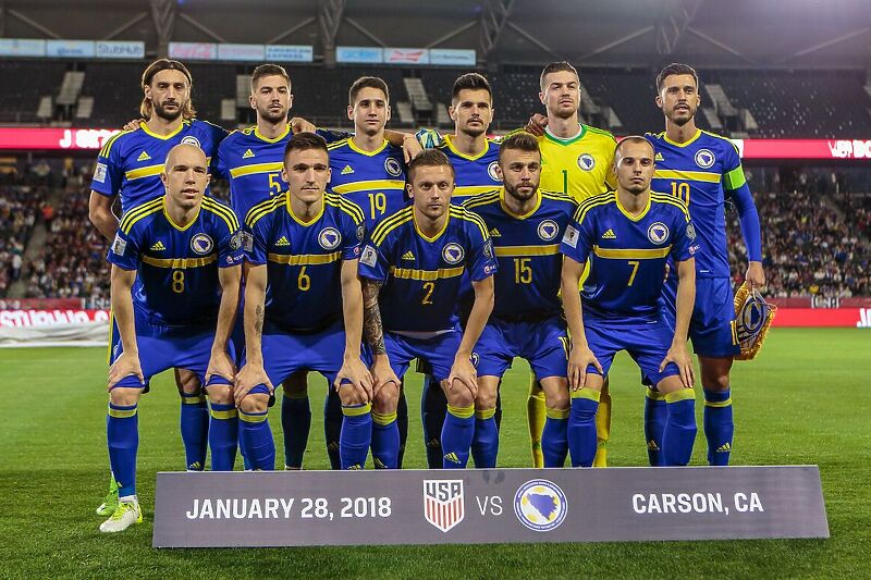 Reprezentacija BiH koja je u januaru 2018. godine igrala protiv SAD (0:0) (Foto: ussoccer.com)