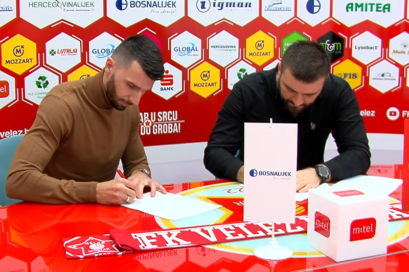 Haskić je potpisao jednoipogodišnji ugovor (Foto: FK Velež TV)