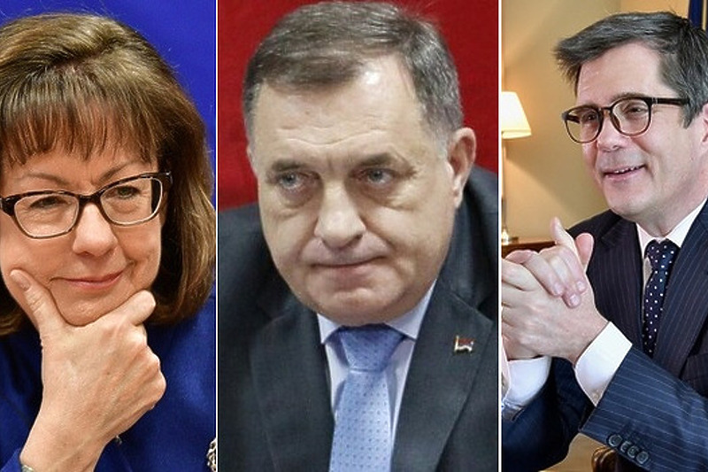 Cormack, Dodik i Nelson (Foto: Klix.ba)