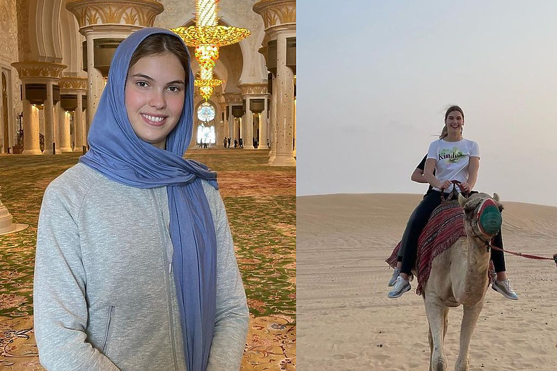 Lana Pudar tokom posjete Abu Dhabiju (Foto: Instagram)