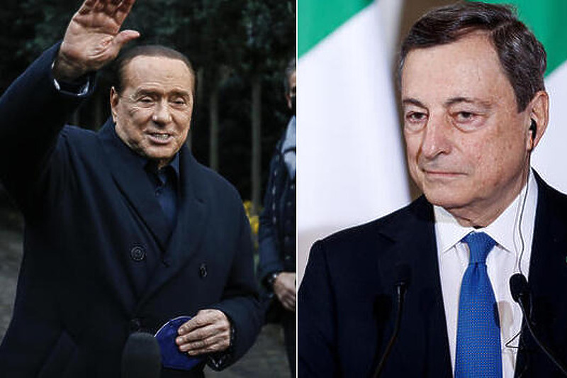 Silvio Berlusconi i Mario Draghi (Foto: EPA-EFE)