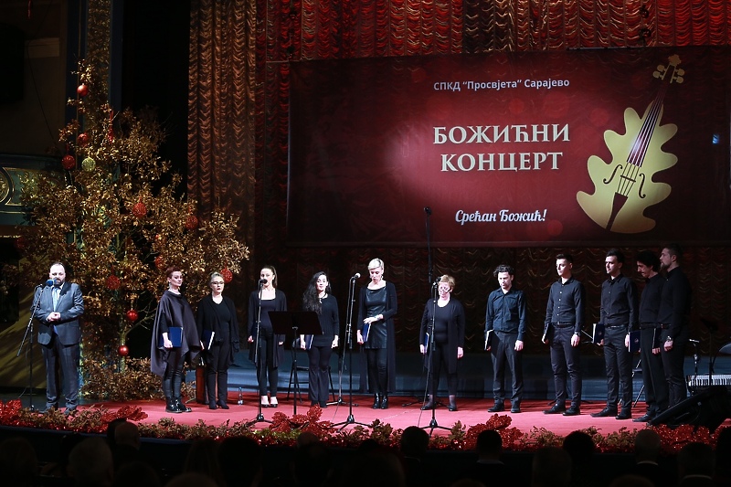 Božićni koncert SPKD "Prosvjeta" u Narodnom pozorištu (Foto: I. L./Klix.ba)