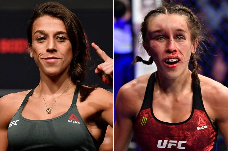 Jedrzejczyk prije i nakon borbe protiv Zhang (Foto: Twitter)