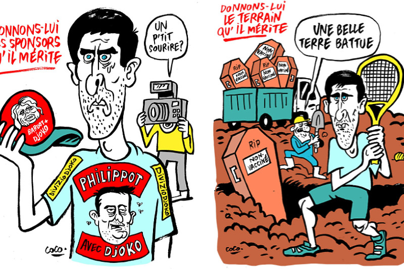 Karikatura Đokovića (Foto: Charlie Hebdo)