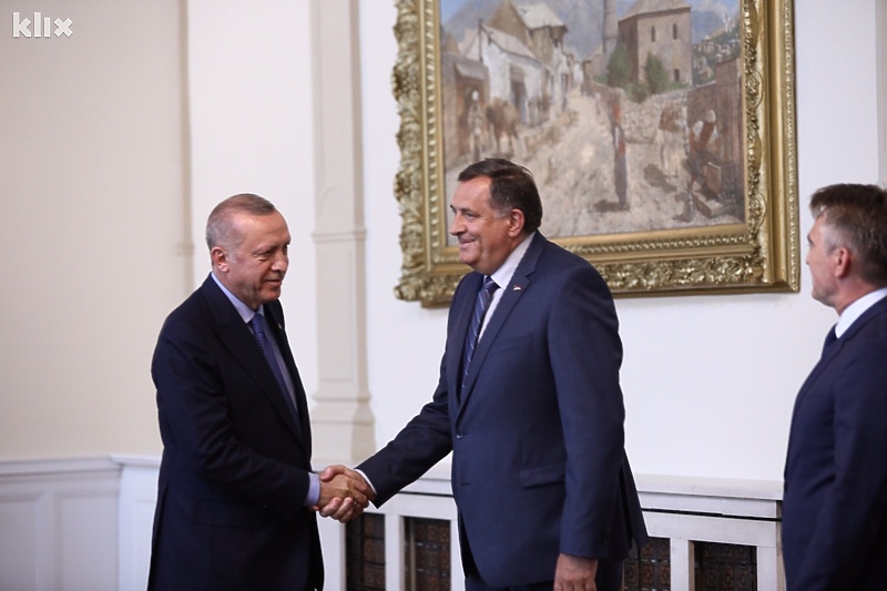 Recep Tayyip Erdogan i Milorad Dodik (Foto: Arhiv/Klix.ba)