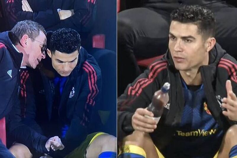 Ronaldo je nakon izmjene tražio objašnjenje (Foto: Twitter)