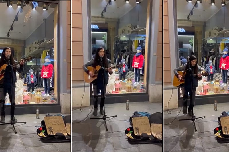 Tajvanac zabavlja prolaznike na Ferhadiji (Foto: Instagram)