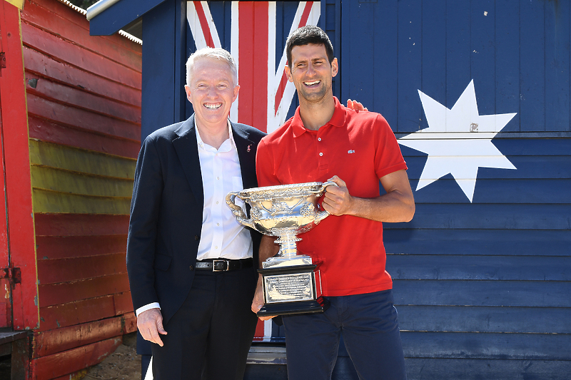 Tiley i Đoković na prošlosezonskom Australian Openu (Foto: EPA-EFE)