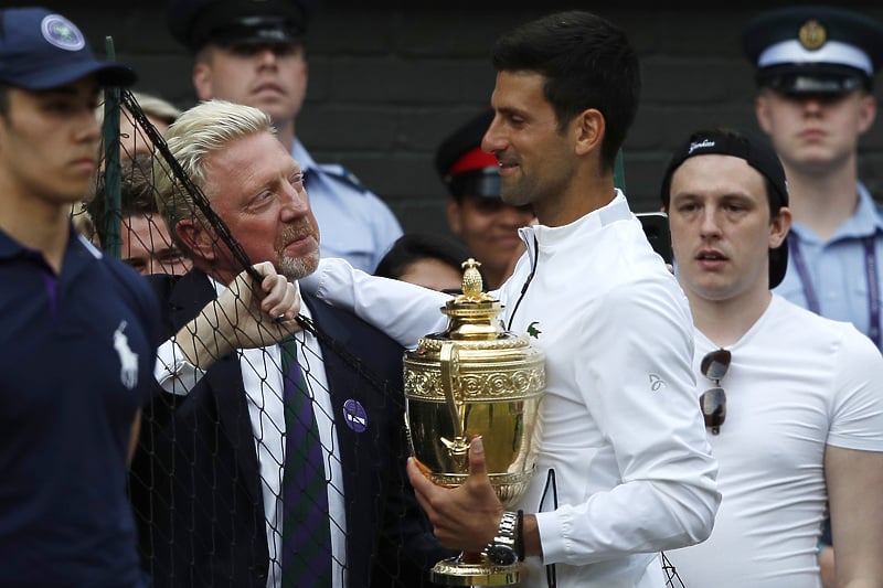 Becker i Đoković su radili zajedno (Foto: EPA-EFE)