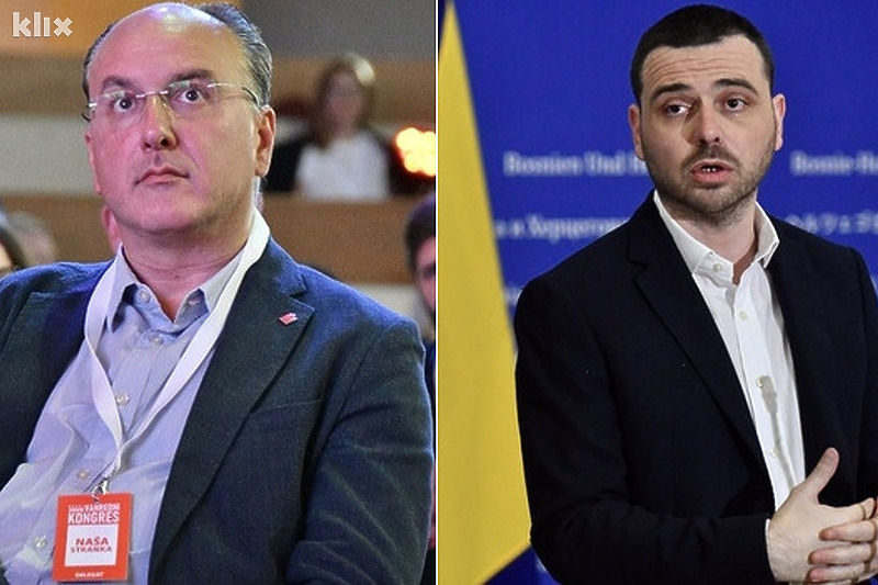 Damir Arnaut (NS) i Saša Magazinović (SDP) (Foto: Klix.ba)