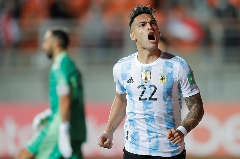 Lautaro Martinez slavi gol za pobjedu Argentine (Foto: EPA-EFE)