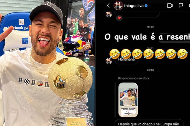 Neymar s prestižnim trofejem (Foto: Instagram)