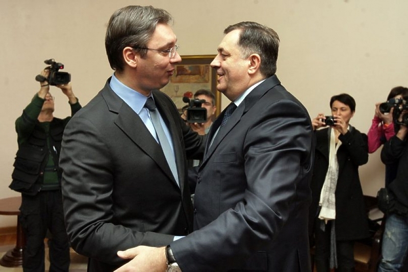 Vučić i Dodik na jednom od prethodnih obilježavanja ovog praznika